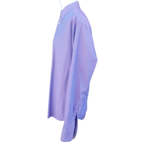 DOLCE & GABBANA SZ 16 French Cuff Men's Button Up Mauve Dress Shirt - Picture 8 of 16